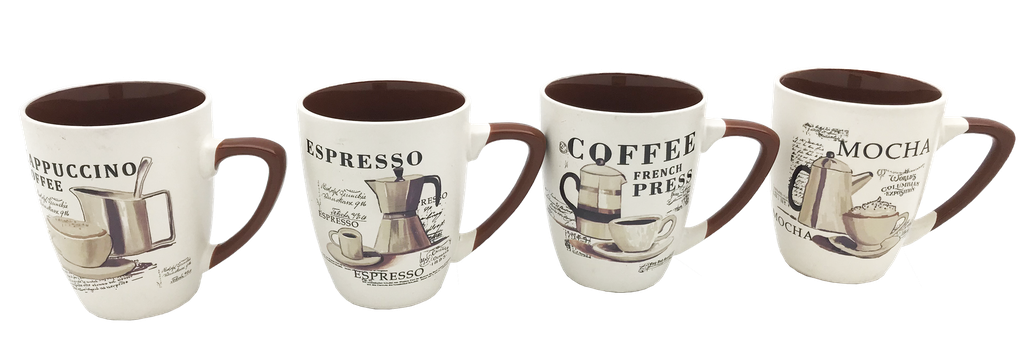 13oz Espresso Design Stoneware Mug (48 pcs/ctn)