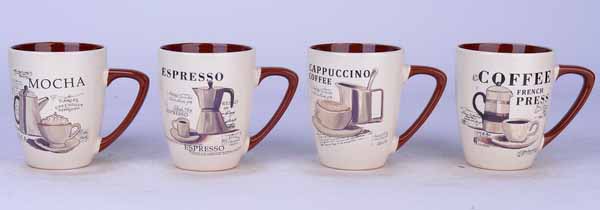 13oz Espresso Design Stoneware Mug (48 pcs/ctn)