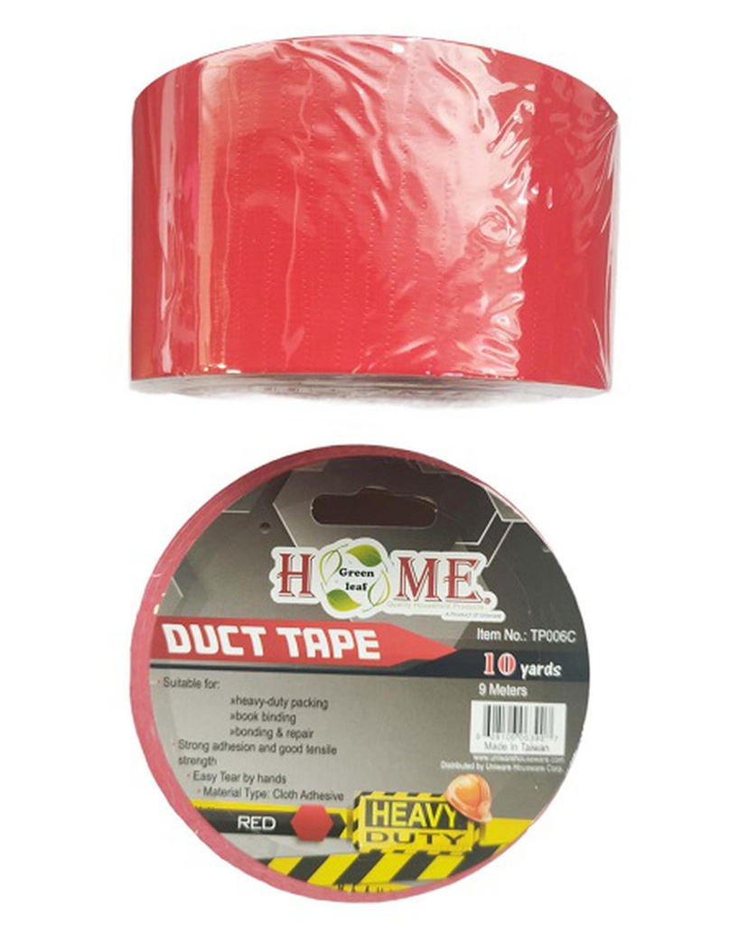 10 Yard Red Cloth Duct Tape, 48mm (36 pc/ctn)