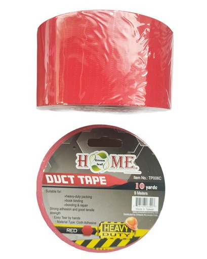 [TP015RD] 10 Yard Red Cloth Duct Tape, 48mm (36 pc/ctn)