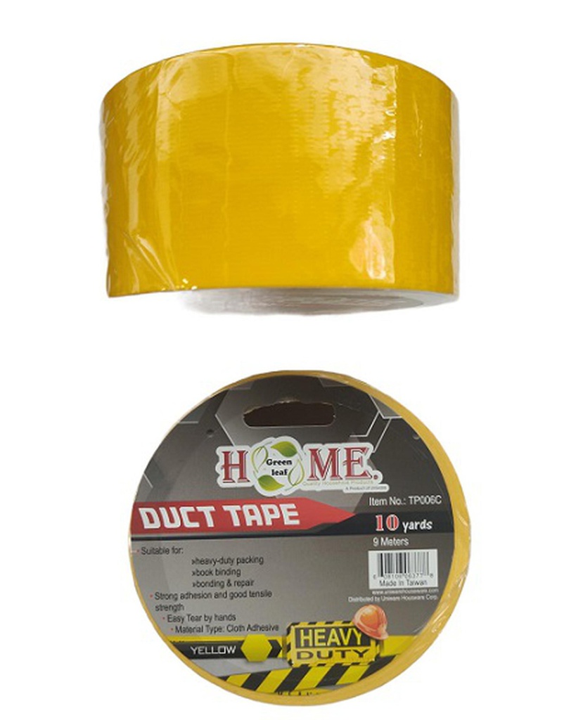 48mmx10 Yard Yellow Cloth Duct Tape, 48mm (36 pcs/ctn)