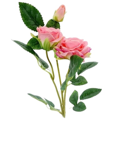 [FL6602-PK] Rose Spray with 38 cm Stem, Pink (576 pc/ctn)