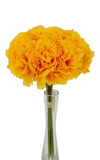 [FL7000-OR] 9 pc Carnation Bouquet Set, Orange (24 set/ctn)