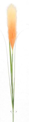 [FL8105-OR] Pampas Flower w. 3 leaves, 20cm/76cm (96 pc/ctn)
