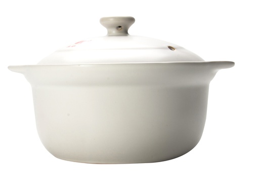 [5700-21] White Ceramic Pot 1.8L (12 pc/ctn)