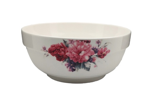 [CCK203-60] 6" Porcelain Deep Bowl, Pink Flower (48 pc/ctn)