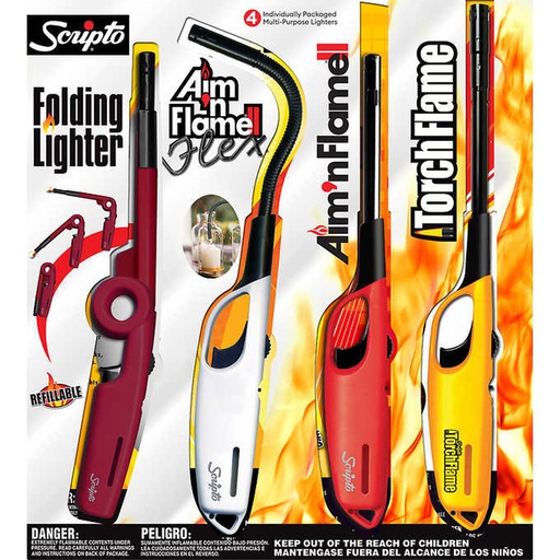 [HT883170] 4 pc set Multipurpose Scripto Lighter (14 set/ctn)