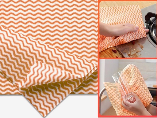 [C27109] LRMGOBAO 2 Pieces 24x29cm Microfiber Multi-Purpose Wipes (48 pc/ctn)
