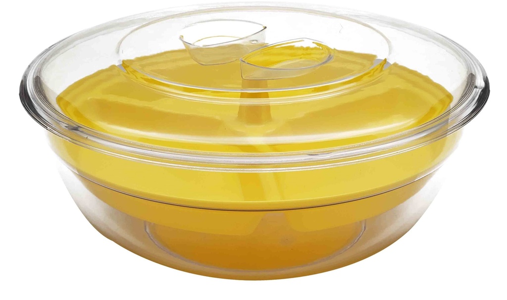 11" Plastic Fruit Serving Bowl with Lid (6 pcs/ctn)