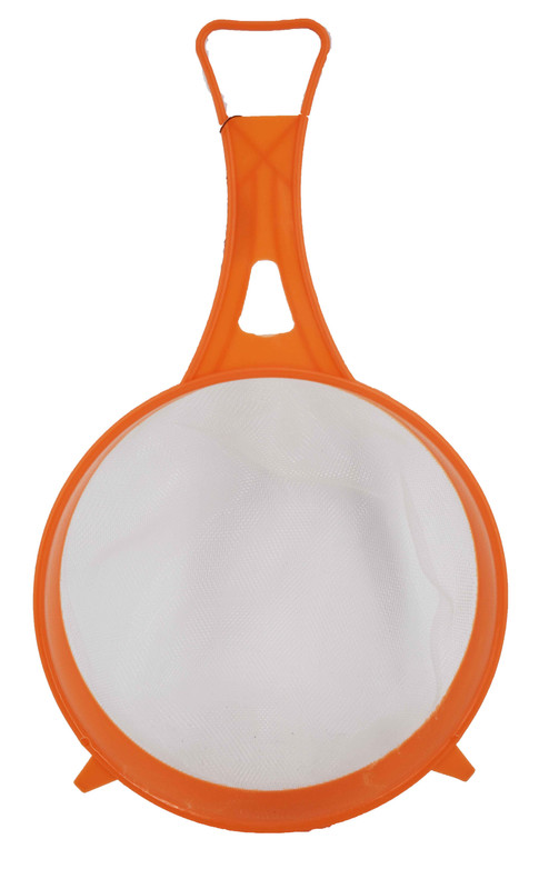 8" Orange Plastic Mesh Strainer ( 24 pcs/ctn)