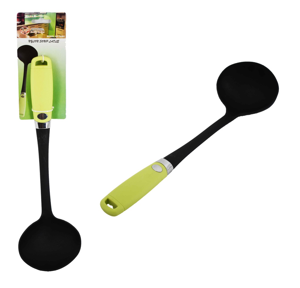 14&quot; Non-Stick Ladle with Green Handle (72 pcs/ctn)