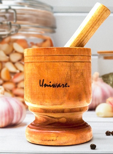 [1300] Heavy Duty Wooden Mortar and Pestle (8 pcs/ctn)