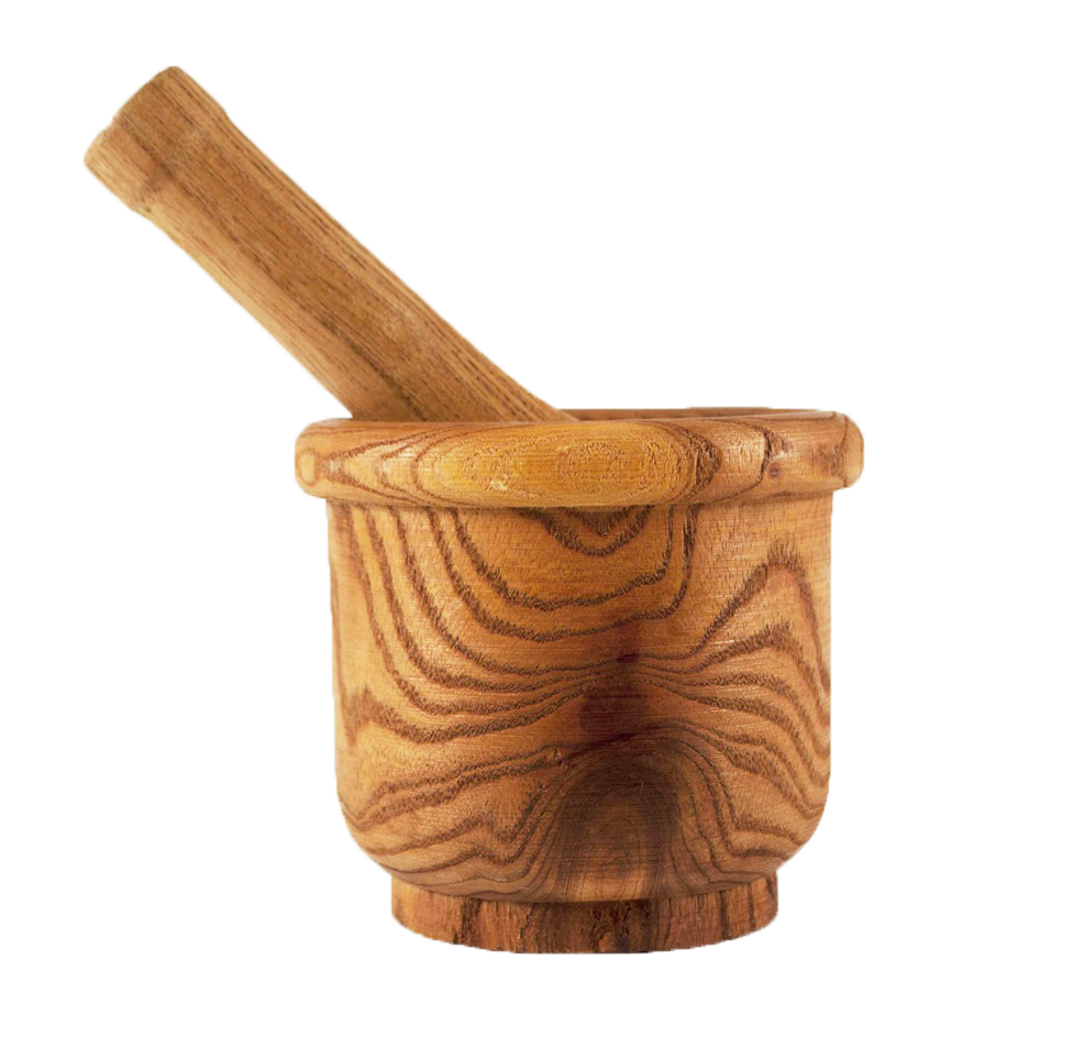 Heavy Duty Wooden Mortar and Pestle (12 pcs/ctn)