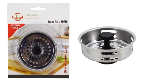 [70719] 3.3" Stainless Steel Sink Strainer (72 pcs/ctn)