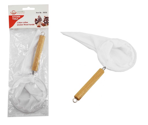 [70728] 8"x4" Cotton Coffee Strainer (72 pcs/ctn)