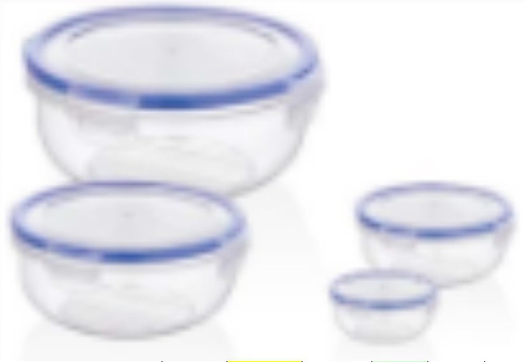 2300/1400/800/400ml Plastic Food Container Set (24 set/ctn)