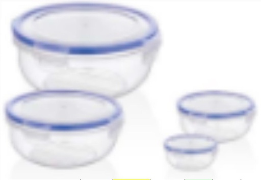 [P50411] 2300/1400/800/400ml Plastic Food Container Set (24 set/ctn)