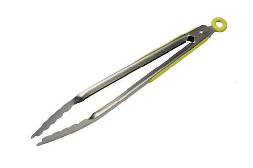 [70911] 12" Stainless Steel Tongs, Mixed Colors (48 pcs/ctn)