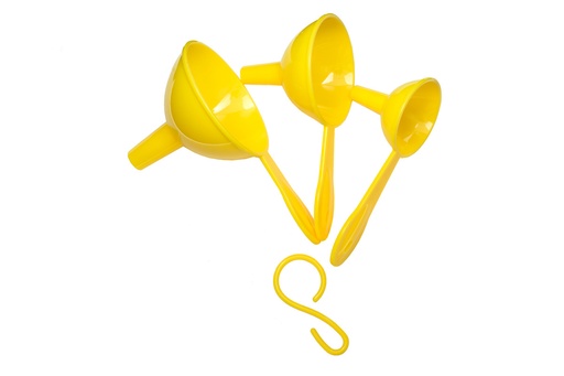 [70924] 3 pc Plastic Funnel Set (72 sets/ctn)