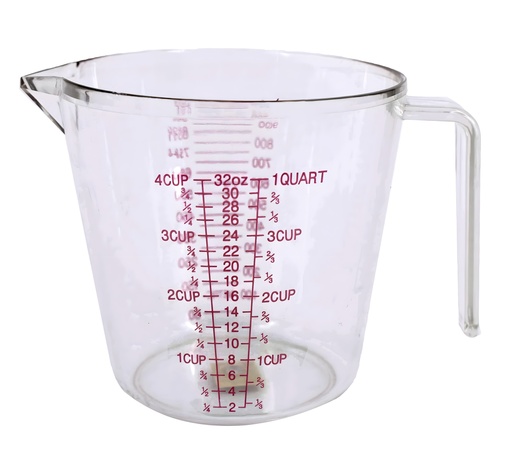 [70931] 1 Liter Plastic Measuring Cup (12 pcs/ctn)