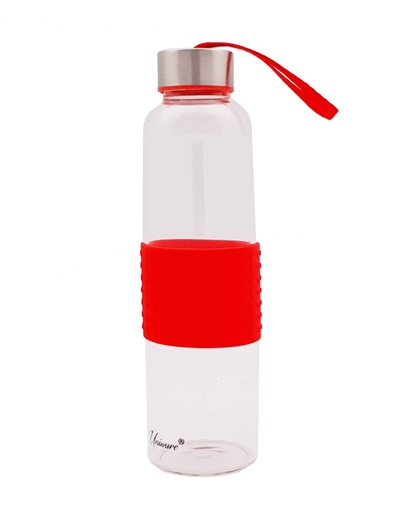 [7094RD] 18.5oz BOD Red Glass Bottle (24 pcs/ctn)