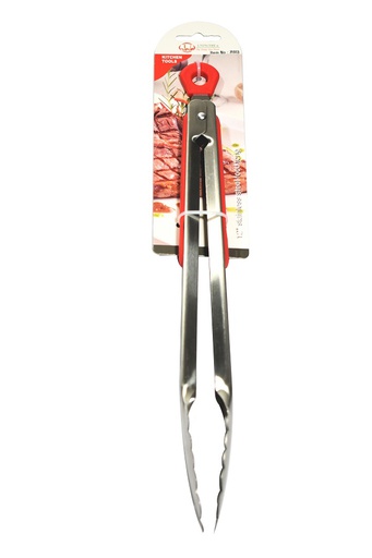 [71913] 12" Stainless Steel Food Tongs, Mixed Colors (72 pcs/ctn)