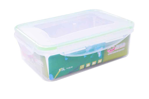 [7501-4] 2QT Plastic Food Container with Silicone Ring (24 pcs/ctn)