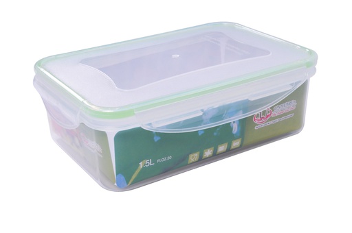 [7501-4] 2QT Plastic Food Container with Silicone Ring (24 pcs/ctn)