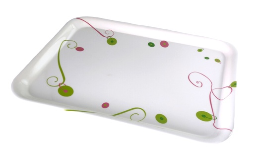 [75334S] 19" Rectangle Melamine Serving Tray (16 pcs/ctn)