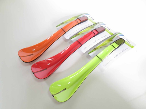 [76008] 2 pc Plastic Salad Spoons, Mixed Colors (72 pcs/ctn)