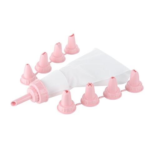 [77003] 9 pc Cake Decorator w Additional Pattern Nozzles (24 pcs/ctn