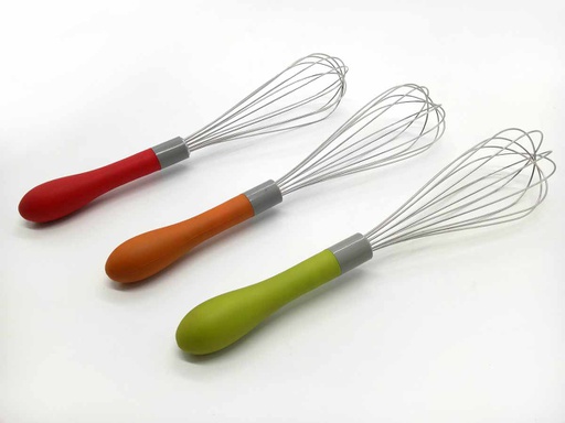 [77007] 13" Stainless Steel Whisk, Mixed Colors (48 pcs/ctn)