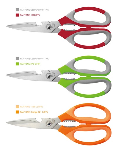 [77022] 8.25" Kitchen Scissors, Mixed Colors (96 pcs/ctn)