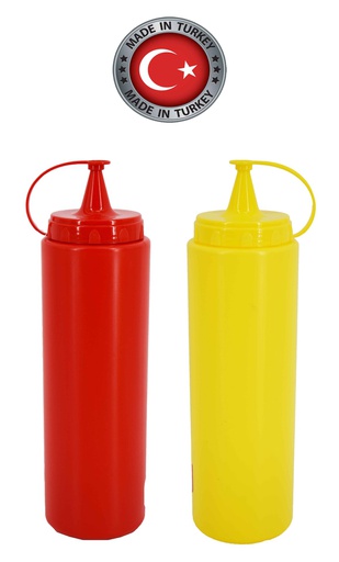 [77030] 24oz(700ml) Plastic Sauce Bottle (40 pcs/ctn)