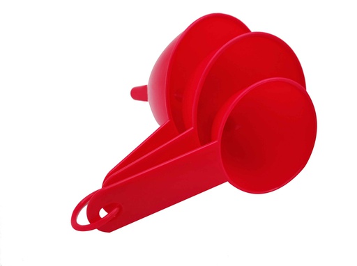 [77214] 3 pc Plastic Funnel Set (72 sets/ctn)