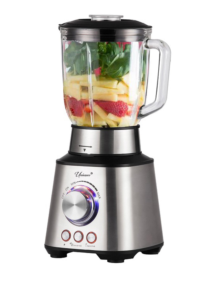 2QT Glass Top Blender with Stainless Steel Blades (3 pcs/ctn