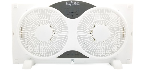 [8061] 9" Dual 3 Speeds and 3 Function Window Fan, ETL Certified (1 pc/ctn)