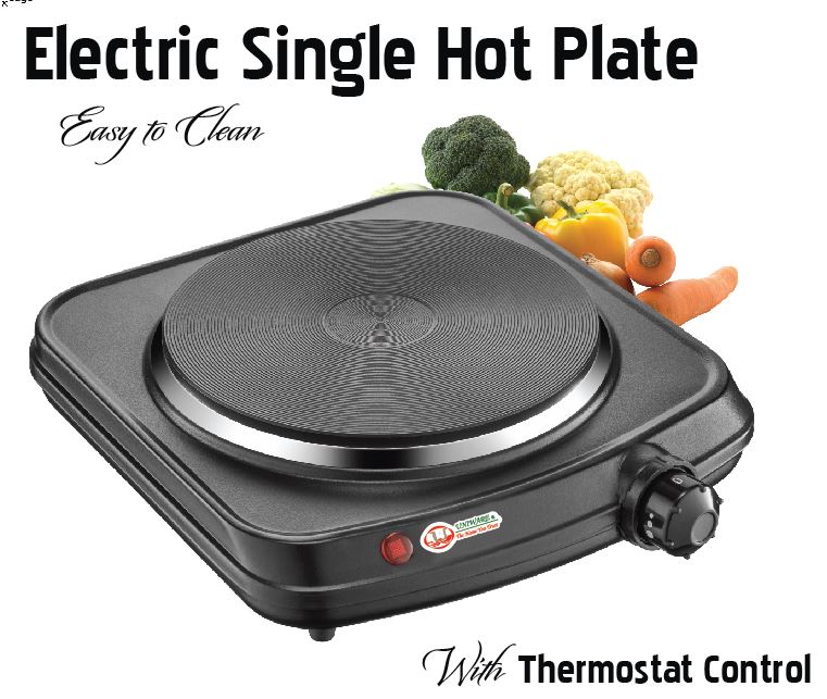 1000 Watt Single Electric Hot Plate (6 pcs/ctn)