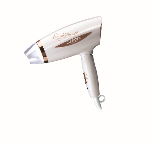 [8205WH] 1600 Watt 2 Speed White Travel/Home Blow Dryer (24 pcs/ctn)