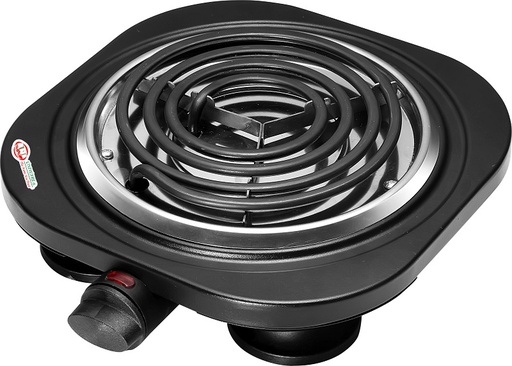 [83138] 9.5" Single Black Electric Hot Plate (6 pcs/ctn)