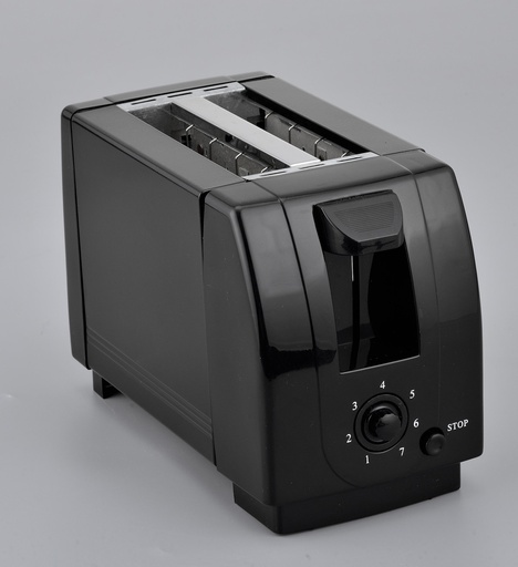[8710BK] 750 Watt 2 Slice Black Toaster (6 pcs/ctn)