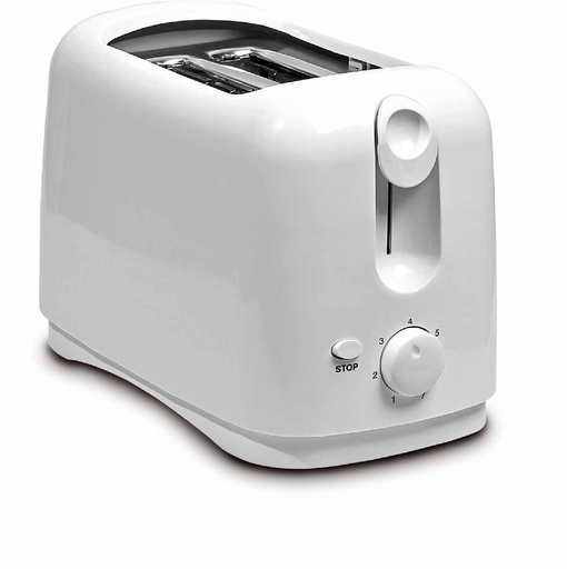 [8711WH] 750 Watt 2 Slice Cool Touch White Toaster (6 pcs/ctn)