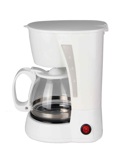 [8730-4WH] 650 Watt White 4 Cup 20oz Coffee Maker (6 pcs/ctn)