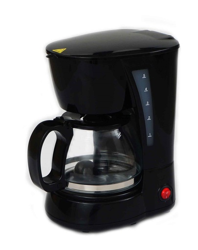 [8730-4BK] 650 Watt Black 4 Cup 20oz Coffee Maker (6 pcs/ctn)
