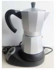[89501-3] 400 Watt 3 Cup Electric Aluminum Coffee Maker (4 pcs/ctn)