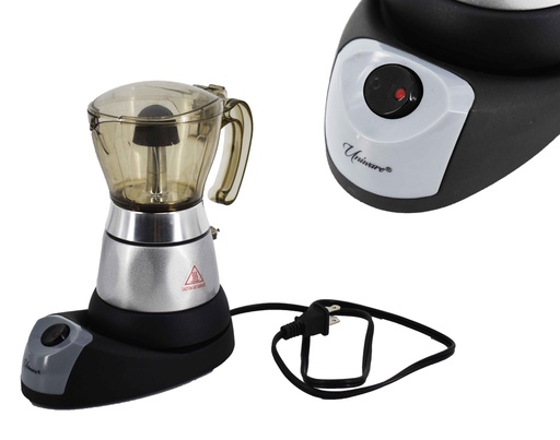 [89501-4BR] 400 Watt 4 Cup Electric Aluminum Coffee Maker (4 pcs/ctn)