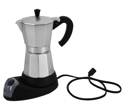 [89501-6] 480 Watt 6 Cup Electric Aluminum Coffee Maker (4 pcs/ctn)