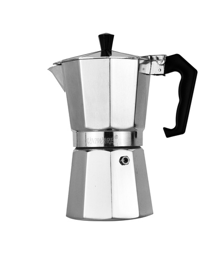 [9501-6] 6 Cups Aluminum Espresso Coffee Pot (12 pcs/ctn)