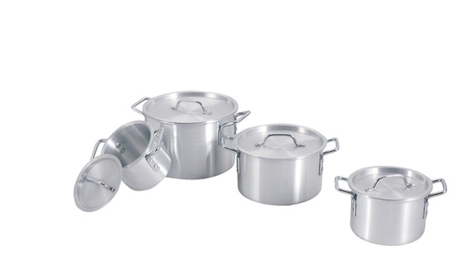 [9801] 2, 3.5, 5.5, 8QT Aluminum Cookware Stock Pot Set (6 sets/ctn)