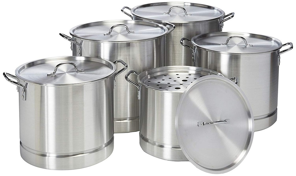 24, 32, 40, 52, 60 qt Steamer Pot Set,1.2mm Thick (1 set/ctn)